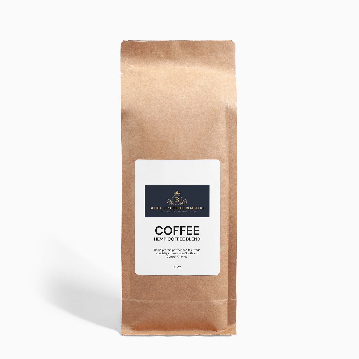 Organic Hemp Coffee Blend - Medium Roast 16oz - Blue Chip Coffee Roasters